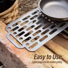 TiTo Titanium BBQ Net Grill Portable Ultralight Non-Stick Meat Grill