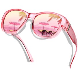 IGnaef Polarized Fit Over Sunglasses to Wear Over Glasses for Women, Wrap Around Sun Glasses with UV Protection CIF8511