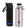 FJbottle Water Bottle, 25.4 fl oz (750 mL), Vacuum Insulated, Heat/Cold Retention, 2nd Gen, Sports Bottle, Direct Drinking, Stainless Steel Bottle, For Sports Drinks, w/Water Bottle Cover, For Boys/Girls/Adults/Children, Silver