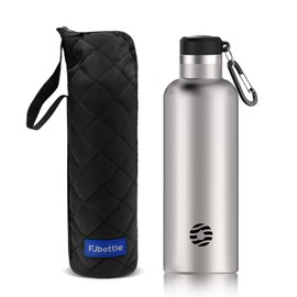 FJbottle Water Bottle, 25.4 fl oz (750 mL), Vacuum Insulated, Heat/Cold Retention, 2nd Gen, Sports Bottle, Direct Drinking, Stainless Steel Bottle, For Sports Drinks, w/Water Bottle Cover, For Boys/Girls/Adults/Children, Silver