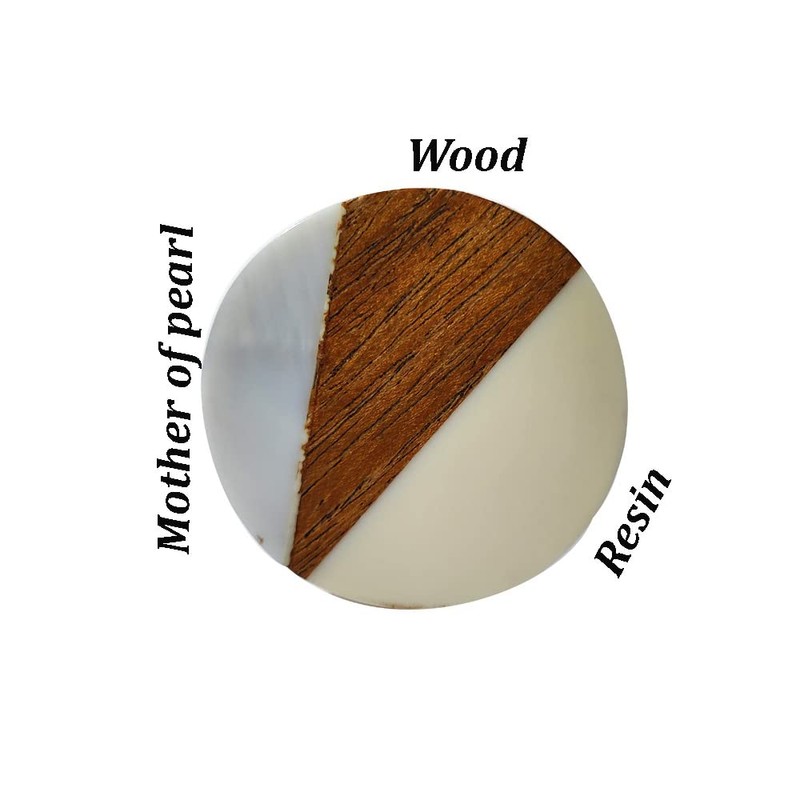 Perilla Home Set of 6 Wooden Knobs Decorative Knobs for