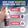 Magica® Rust Remover (8oz Gel/Spray Combo) Reliably Removing Rust Stains