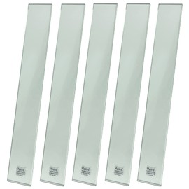 Myard Laminated + Tempered Clear Glass Balusters for Deck Patio Fence Wood or Aluminum Railing Rails Handrail Staircase Balusters (Length 29", 5-Pack)