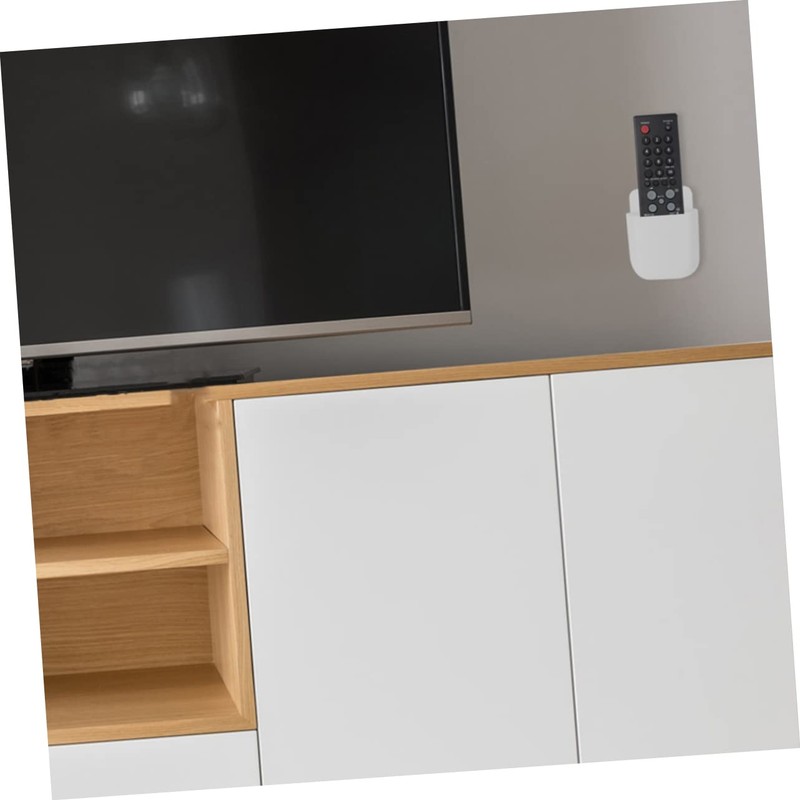 KICHOUSE Wall-mounted Phone Holder Wall Pencil Organizer Remote Control Storage