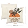 Alynsehom Boho Abstract Throw Pillow Covers 18x18 Outdoor Sun Sunset