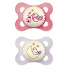 Mam Glow In The Dark Pacifiers 2 Pack Bpa Free