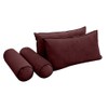 Cover ONLY Model V2 Twin Velvet Contrast Indoor Daybed Cushion