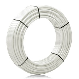 HeSun 1/2 Inch PEX-B Pipe, 200 Feet Pex B Tubing in White, for Hot/Cold Water Plumbing, NSF Certified