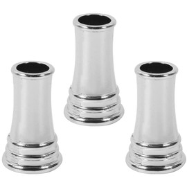 NUOBESTY 3Pcs Single Pen Stand Metal Quill Pen Holder Desk Insertion Pen Base Vintage Signature Fountain Pen for Office (Sliver)