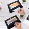 Pencil Pouch 3 Ring, Zipper Pencil Pouches Case Binder Cosmetic