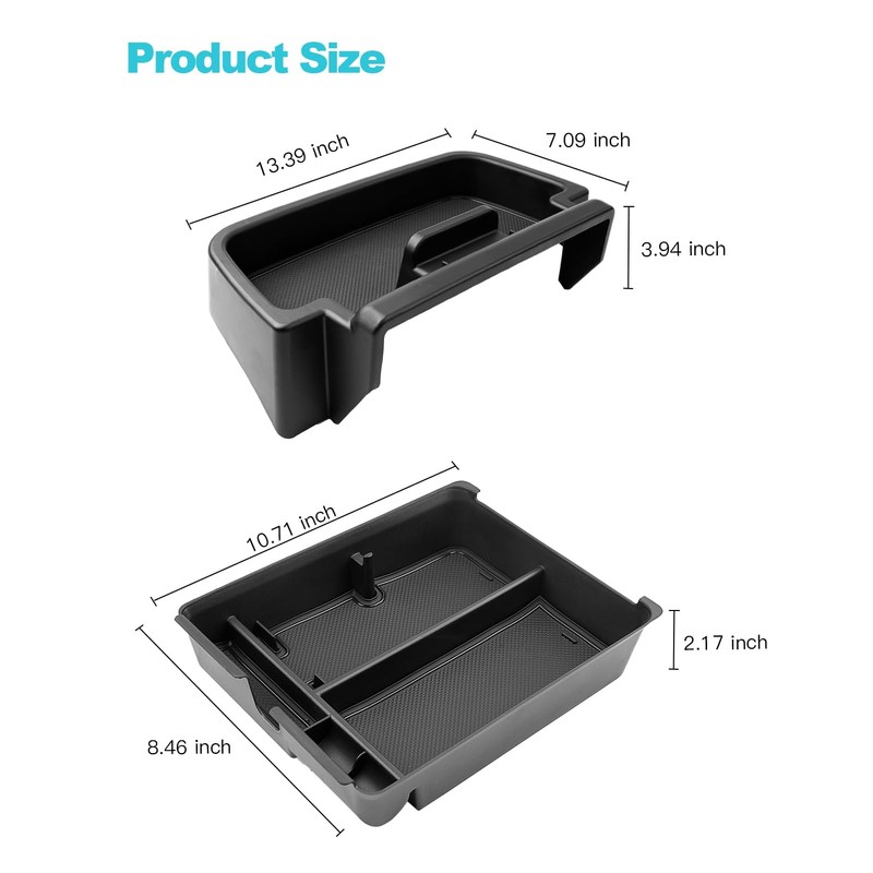 CDEFG 2PCS Compatible with 2023-2025 Honda Pilot Accessories Center Console
