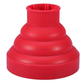 Mavis Laven Secador de pelo de viaje negro Difusor Difusor de pelo portátil plegable Profesión Accesorio de difusor de secador de pelo para cabello grueso ondulado (Rojo)