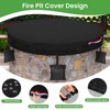 Somivrusa Fire Pit Cover Round for In-Ground Fire Pits, 66"