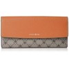 Patrick Cox Long Wallet, Rich Fleur-de-Lis Print, PVC/Cowhide Leather Combination,
