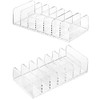 Acrylic Cash Tray 7 Slots File Organizer for Desk Clear