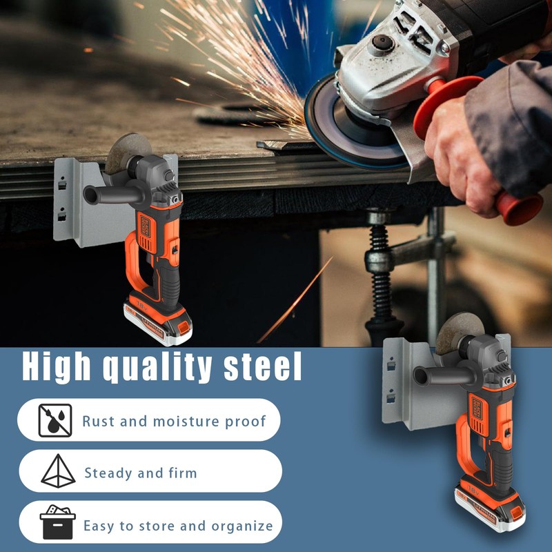 Xuoxeji Angle Grinder Wall Bracket Tool Hook Holder Stand for