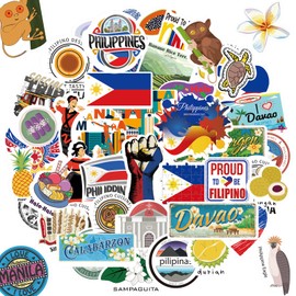 Humyoun 231 Pcs Sheets Philippines Stickers Philippines Souvenir Filipino Decor Filipino Gifts for Water Bottles Laptops Affirmation Quotes Positive Stickers Philippines Flag Sticker