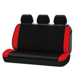 Flying Banner Rear Bench car seat Covers car seat Protectors Split 40/60 50/50 60/40 (Rear Bench-Neoprene, Red)
