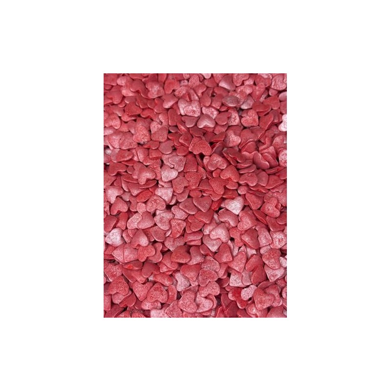 Granillo Comestible para Decoración de Postres, Tema San Valentín, Perlas