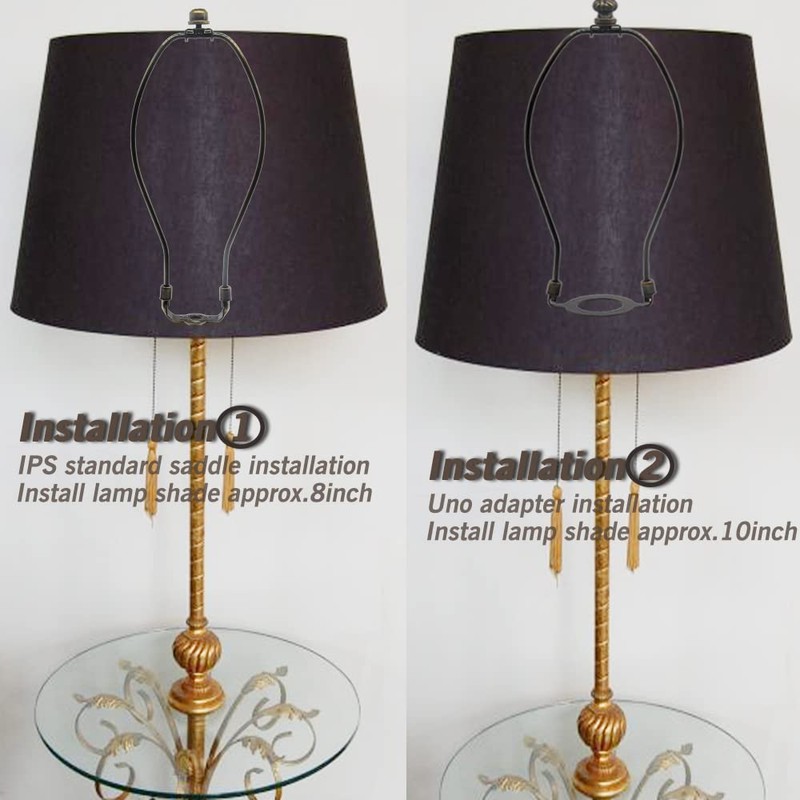 Lamp Shade Harp Holder,8 Inch Bronze Lamp Harp Kit,Fit Both
