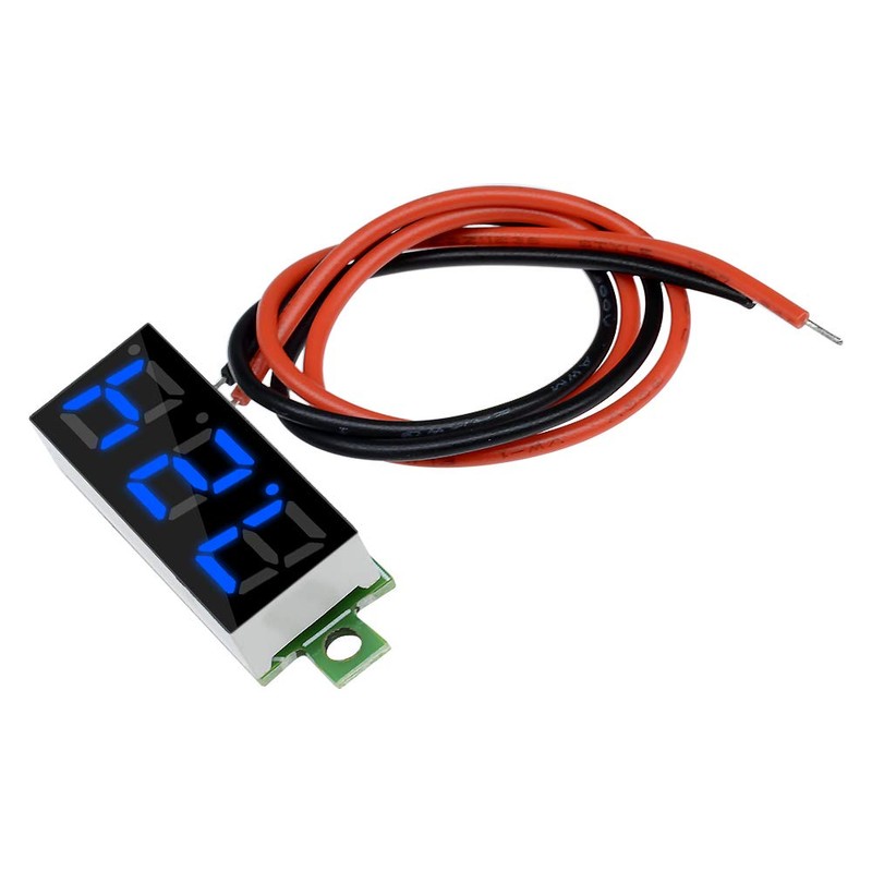 Aideepen 5pcs 2-Wire LED Voltmeter 0.28" Digital Display Voltage Tester