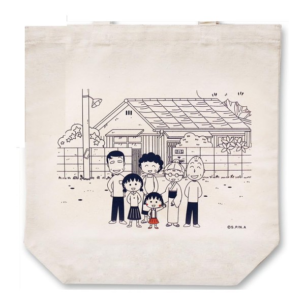 Chibi Maruko-chan Canvas Tote Bag (Sakuraya)