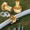 Uenede 2PCS Solid Brass 3/4" Barb x 3/4"GHT Female Garden