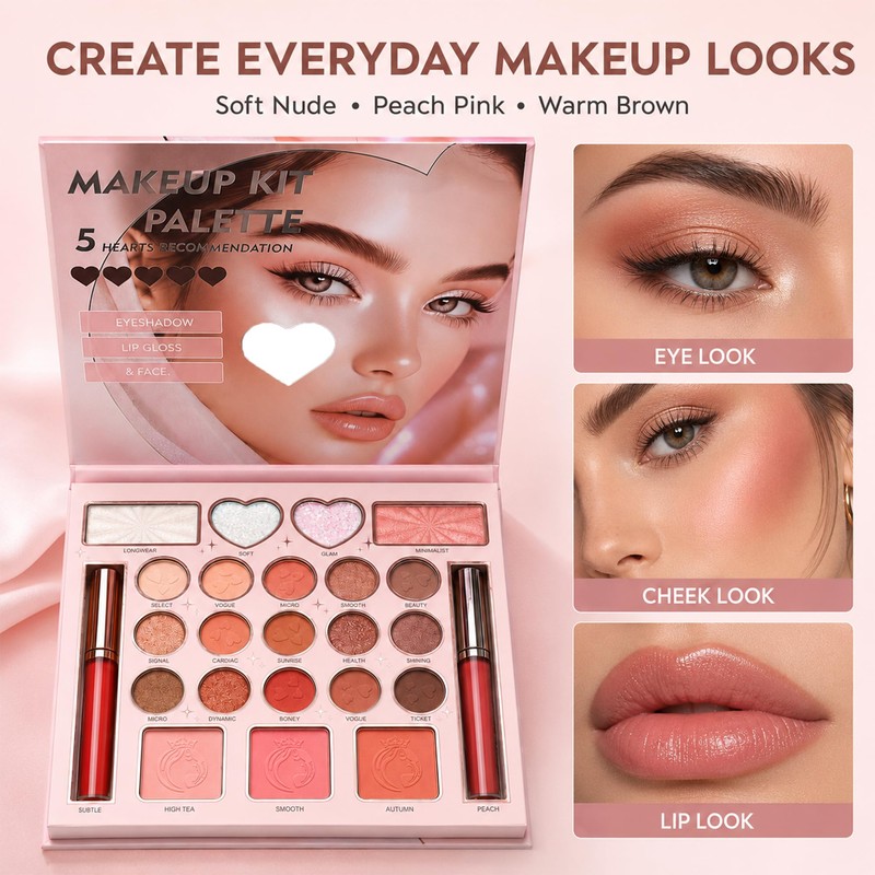 BSPAINTING All in One Makeup Gift Set for Women Teens,