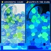 900Pcs Mixed Size Glow in The Dark Pebbles Glowing Rocks