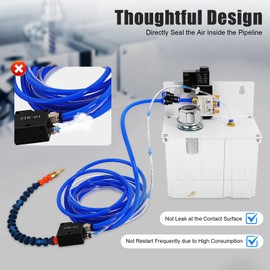 Coolant Lubrication Spray System, Self-priming Cutting Misting Spray System with Pump and Solenoid Valve Filter Sprayer for CNC Lathe Milling