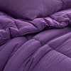 Coma Inducer Snowflakes Oversized Twin Comforter Set - Purple Acai