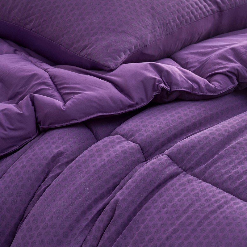 Coma Inducer Snowflakes Oversized Twin Comforter Set - Purple Acai