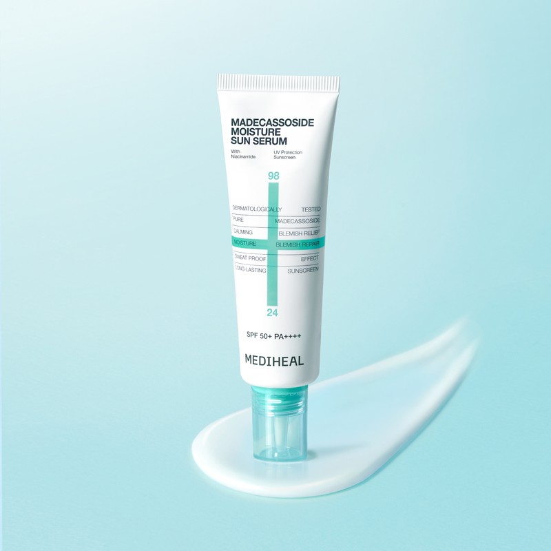 Mediheal Hyeonjong Yang Madecassoside Moisture Sun Serum Trace Repair (SPF
