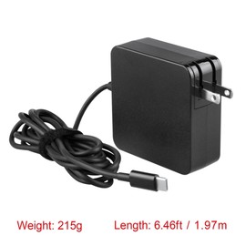 PGENDAR USB-C Charger for DLNRG R300 299Wh 300W Portable Power Station Solar Generator Power Supply Cord Mains PSU