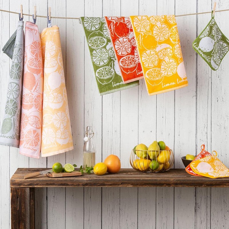 Kracht Kitchen Textiles Limoncello Terry Pot Holder 22 x 22