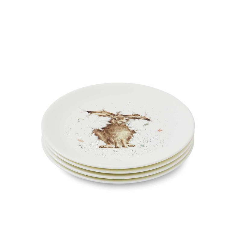 Portmeirion Home & Gifts Wrendale Coupe Plate Brained (Hare), Bone