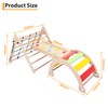 ‌3-in-1 Foldable Wooden Climber for Toddlers 18+ Months | Indoor