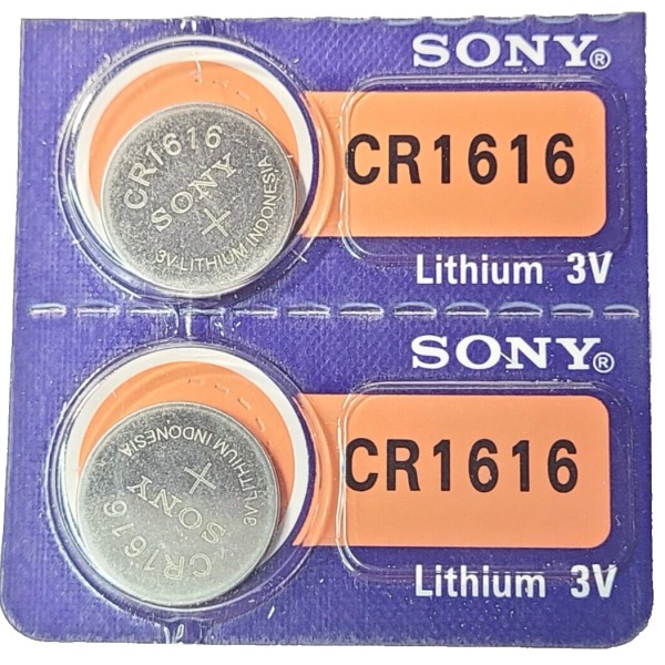 Sony CR1616 SONY MURATA 2PK 3V LITHIUM (GREAT EXP 2034)