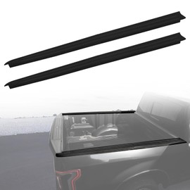 LUXEMOTO Bed Rail Cap Cover for Ford F150 15-20, 5'5ft w/Stake Holes Bedrails Covers Left & Right Smooth Finish Back Bedrails Covers Protectors Molding Cap Kit for Ford F150 2015-2020 Accessories