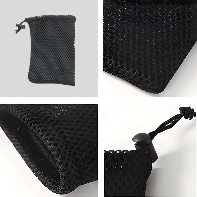 4 Pack Nylon Mesh Drawstring Bag for Audiophile 10x15cm Small