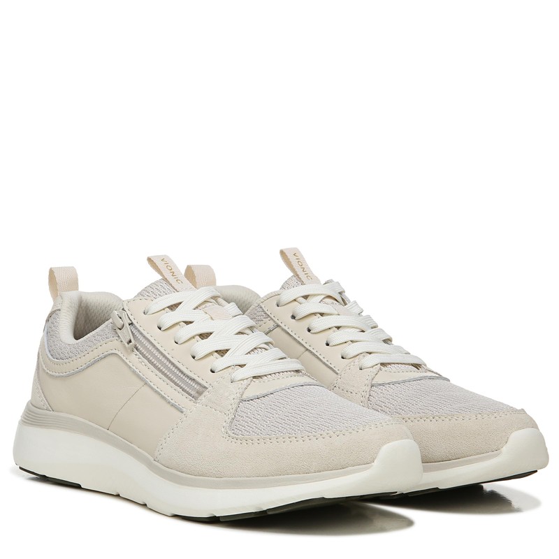 Vionic Athena Cream Knit Leather 9.5 Wide