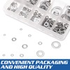 electrapick 684 Pieces Flat Washers, Stainless Steel Washers with 9