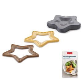 Betty Bossi Pastry Star Cookie Cutter - Dough Mould Set for Making Dough Pads, Doughnuts and Ravioli
