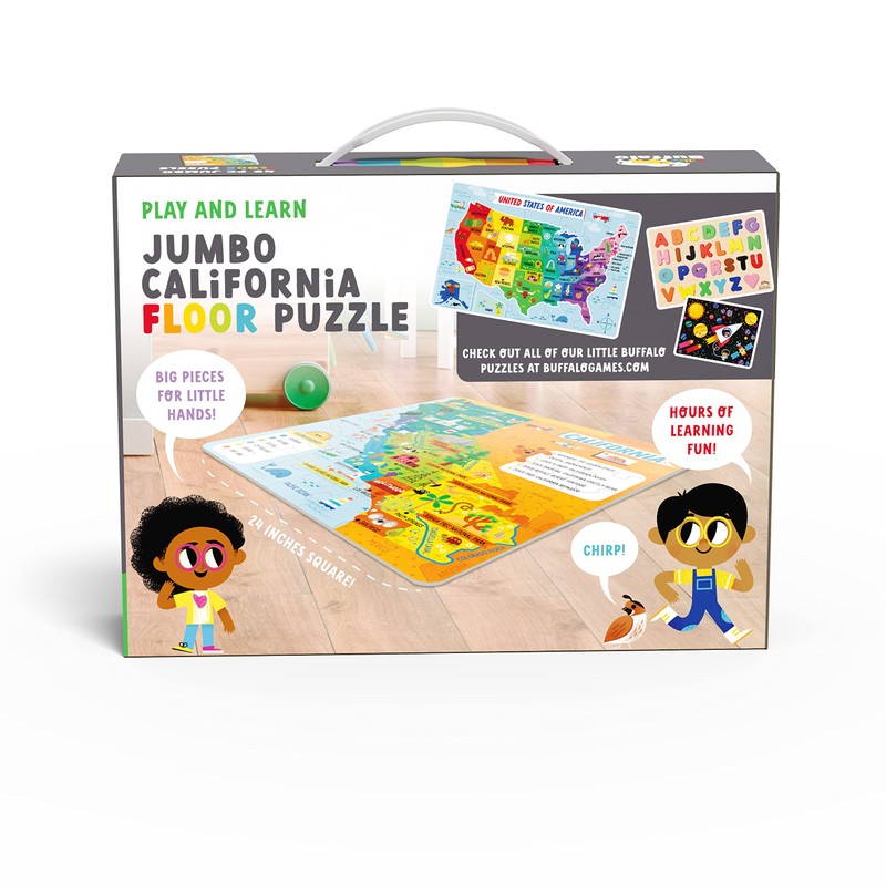 Little Buffalo - Learning & Education - State Puzzle: California