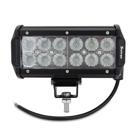 Safego 36W LED Work Light, Work Light, White with Mounting Hardware, 60° Wide Angle, Flood Light, 36W Compatible with 12V-24V, Waterproof, Dustproof, Earthquakeproof, LED Car Exterior Light,