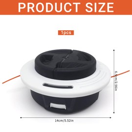 Trimmer Head with Robust Steel Knob, Replacement Mower Head, Thread Head for Brush Cutter, C26-2 for Stihl Fs55 Fs56 Fs55rt Fs56r Fs70 Fs70r Fs74 Fs76 Fs80 Fs85 Fs80r Garden, Garden Tools