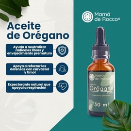 Mamá de Rocco - Aceite de Orégano Orgánico | Producto Natural y Puro | Uso Alimenticio y Tópico (30 mL)