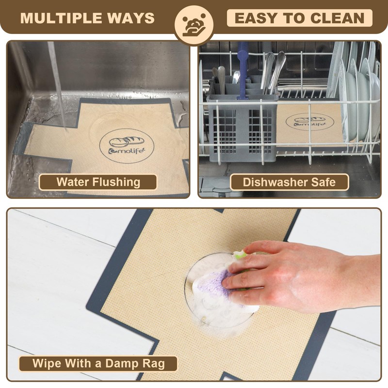 Silicone Bread Loaf Pan Liners, Nonstick, Reusable Bread Pan Baking