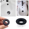 JZK 2 x Matte Black Coated Copper Metal Bathroom Sink