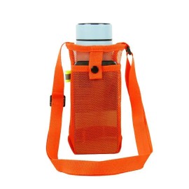 Outdoor Water Purification Bottle With Phone Bag For Active Use BlackColor: Orange Color